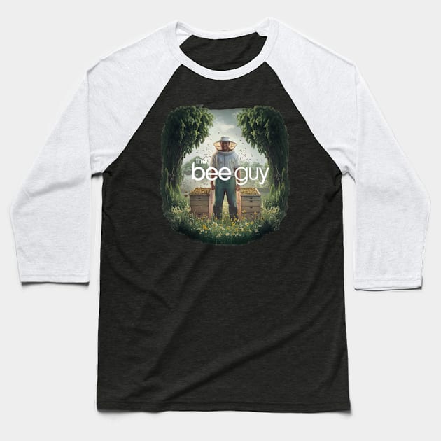 Funny Beekeeper Art For Men Dad Bee Hive Honey Beekeeping Baseball T-Shirt by woormle